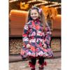 Picture of A Dee From A Dee With Love Collection Riley Envelope Print Coat - Dark Navy