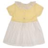 Picture of Rigola Baby Girls Organic Knit & Plumetti Dress & Panties Set - Summer Sun Yellow