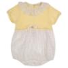 Picture of Rigola Baby Girls Organic Knit & Plumetti Romper - Summer Sun Yellow