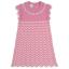 Picture of Granlei  Girls Knitted ZigZag Dress - Fucsia Pink White