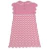 Picture of Granlei  Girls Knitted ZigZag Dress - Fucsia Pink White