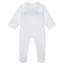 Picture of Deolinda Baby Boys Bombon Smocked Babygrow - White Blue