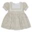Picture of Deolinda Girls Espresso Puff Sleeve Sailor Collar Dress - White Beige