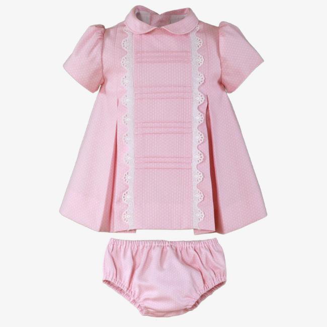 Picture of Miranda Baby Girls  Polka Dress & Panties Set X 2 - Pink