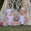 Picture of Miranda Baby Girls Stripe Ruffle Romper - Pink