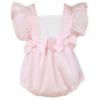 Picture of Miranda Baby Girls Stripe Ruffle Romper - Pink