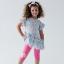 Picture of Daga Girls Magic Bow Tunic & Leggings Set X 2 - Aqua Blue Pink