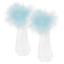Picture of Daga Girls  Ankle Socks With Tulle - White  Aqua Blue 