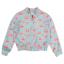 Picture of Daga Girls Magic Bow AOP Print Bomber Jacket - Aqua Blue Coral Pink