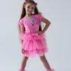 Picture of Daga Girls Pink Paradise Top & Tulle Skirt Set X 2 - Fucsia Pink