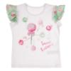 Picture of Daga Girls More Sugar Top & Ruffle Skorts Set X 2 - White Green Fucsia 