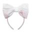Picture of A Dee Heavenly Hydrangea Cassandra Print Bow Headband - Bright White