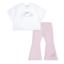 Picture of A Dee Heavenly Hydrangea Chelsea Crop Top & Flare Legging Set X 2 - Bright White
