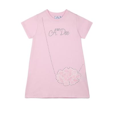 Picture of A Dee Heavenly Hydrangea Carmen Handbag Dress - Pink Blossom