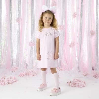 Picture of A Dee Heavenly Hydrangea Carmen Handbag Dress - Pink Blossom