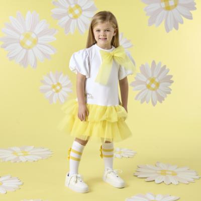 Picture of A Dee Daisy Dreamer Tulle Party Dress - Daisy Yellow 