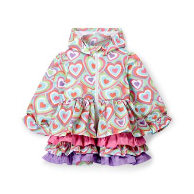 Picture of A Dee Pop Hearts Emelye Heart Print Jacket - Pink Gloss