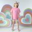 Picture of A Dee Pop Hearts Elle Cycling Short Set X 2 - Pink Gloss