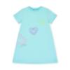Picture of A Dee Pop Hearts Evangeline Heart T-shirt Dress - Turquoise