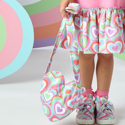 Picture of A Dee Pop Hearts Etta Heart Shape Handbag - Pink Gloss