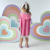 Picture of A Dee Pop Hearts Bubbles Frill Poncho - Pink Gloss