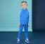 Picture of Mitch & Son JNR Harrison Space Dye Poly Tracksuit - Bright Blue