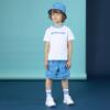 Picture of Mitch & Son JNR Harold Space Dye Logo T-shirt - Bright White