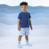 Picture of Mitch & Son Beyond Blue Fallon Stripe Swim Shorts - Sky Blue