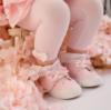 Picture of Little A Bunnies & Bows Bowie  Easy On Bow Trainer - Pink Blossom