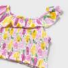 Picture of Mayoral Toddler Girls Summer Top Skirted Pants & Headband Set X 3 - Pink Lemon