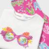 Picture of Mayoral Toddler Girls Summer Top & Leggings Set X 2 - White Fucsia