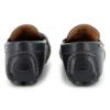 Picture of BOSS Boys Slip On Leather Logo Moccasin - Navy
