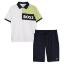 Picture of BOSS Boys Polo Top & Shorts Set - Navy Blue