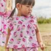 Picture of Mayoral Toddler Girls Summer Cherries Print Jampant Set X 2 -  Malva Pink