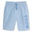 Picture of BOSS Boys Classic Logo Swim Shorts - Pale Blue