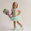Picture of Daga Girls More Sugar AOP Print Tulle Hem Dress  - Fucsia Pink Green