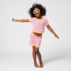 Picture of Billieblush Girls Crochet Knit Beach Shorts Set - Pink