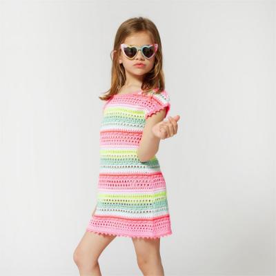 Picture of Billieblush Girls Crochet Knit Beach Dress - Pink