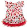 Picture of Daga Girls Fluffy Cherries Ruffle Tunic & Leggings Set X 2 - White Red