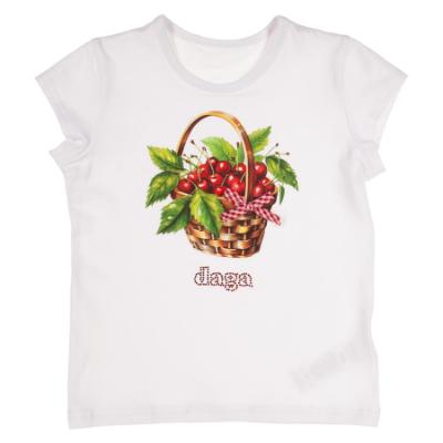Picture of Daga Girls Fluffy Cherries Top & Ruffle Skort Set X 2 - White Red 
