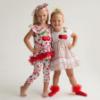 Picture of Daga Girls Fluffy Cherries Soft Knot Bow Headband - White Red