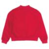 Picture of Daga Girls Fluffy Cherries Applique Bomber Jacket - Red