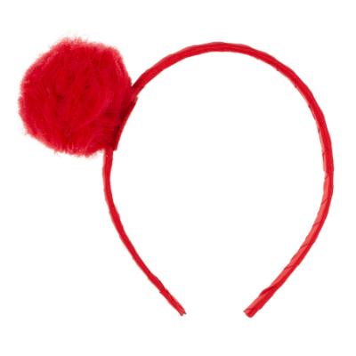 Picture of Daga Girls Fluffy Cherries PomPom Headband - Red