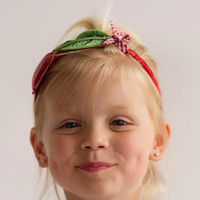 Picture of Daga Girls Fluffy Cherries Headband - Red Green