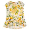 Picture of Daga Girls Sunny Lemons Hi Lo Print Tunic & Leggings Set X 2 - Ivory Yellow