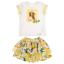 Picture of Daga Girls Sunny Lemons Applique Top & Skirt Set X 2 - Ivory Yellow