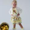 Picture of Daga Girls Sunny Lemons Sequin Applique Bomber Jacket - Ivory Yellow