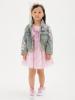 Picture of Monnalisa Girls Bambi Floral Denim Jacket - Stone