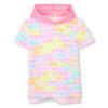 Picture of Billieblush Girls Hooded Logo Towelling Dress - Pink
