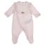 Picture of Monnalisa Bebe Girls Embroidered Satin Rose Babygrow - Pink